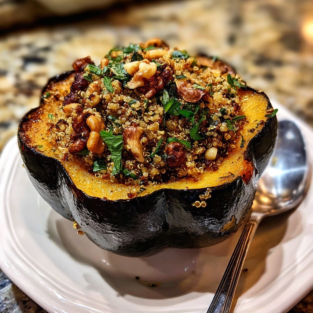 Sunday Stuffed Acorn Squash with Herbs