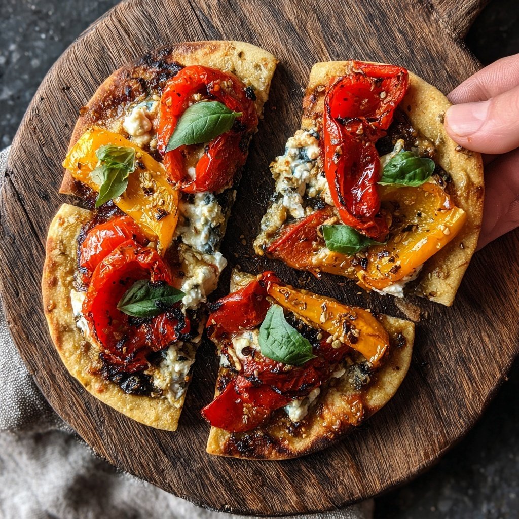 Super Bowl Party Food Veggie Flatbreads