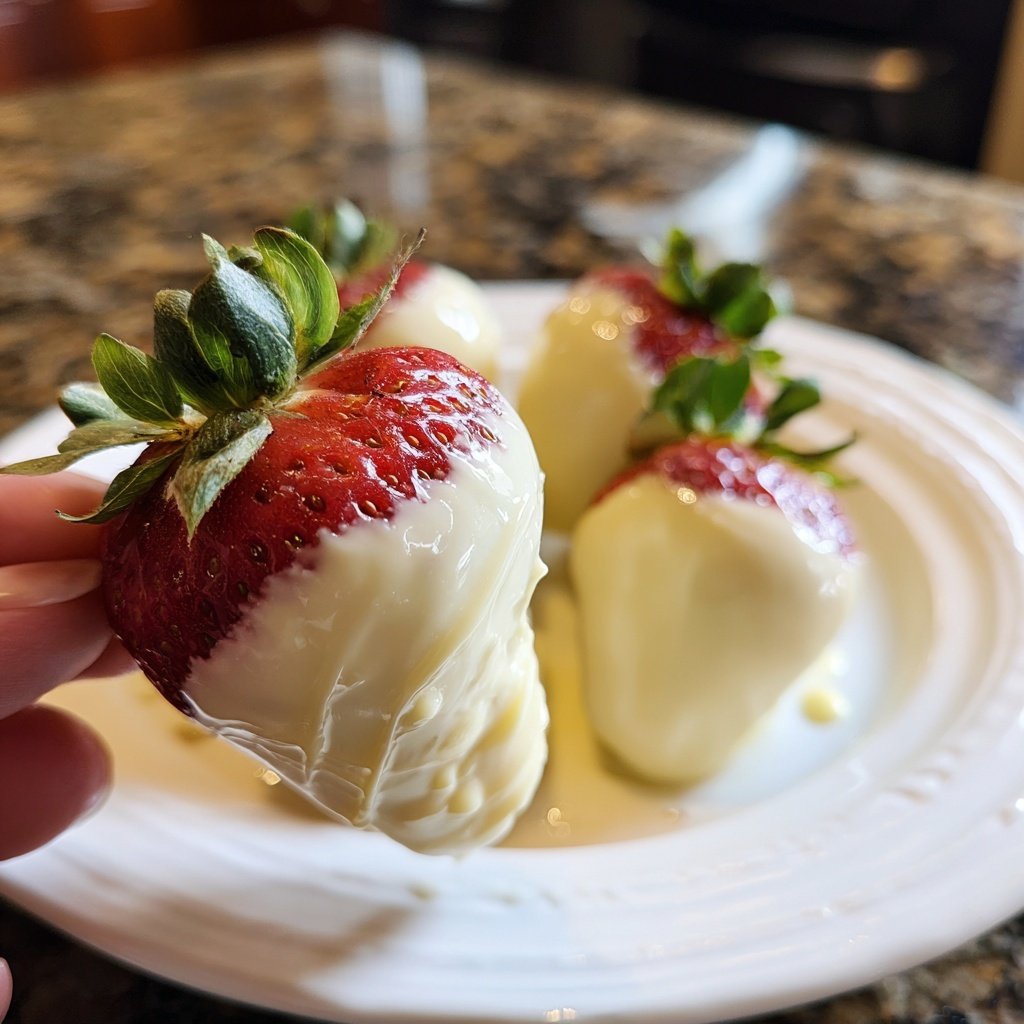 White Chocolate Strawberries