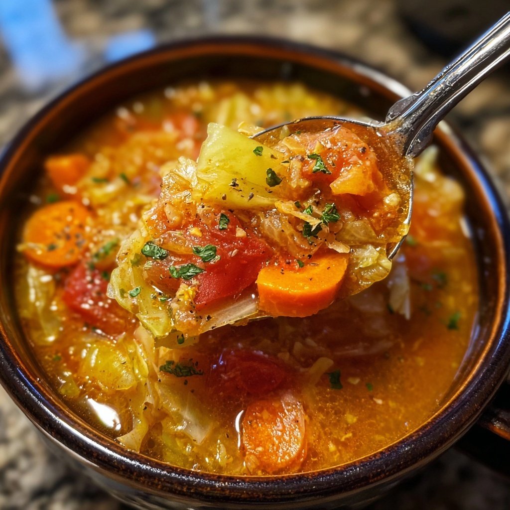 Healthy Crockpot Cabbage Vegetable Soup