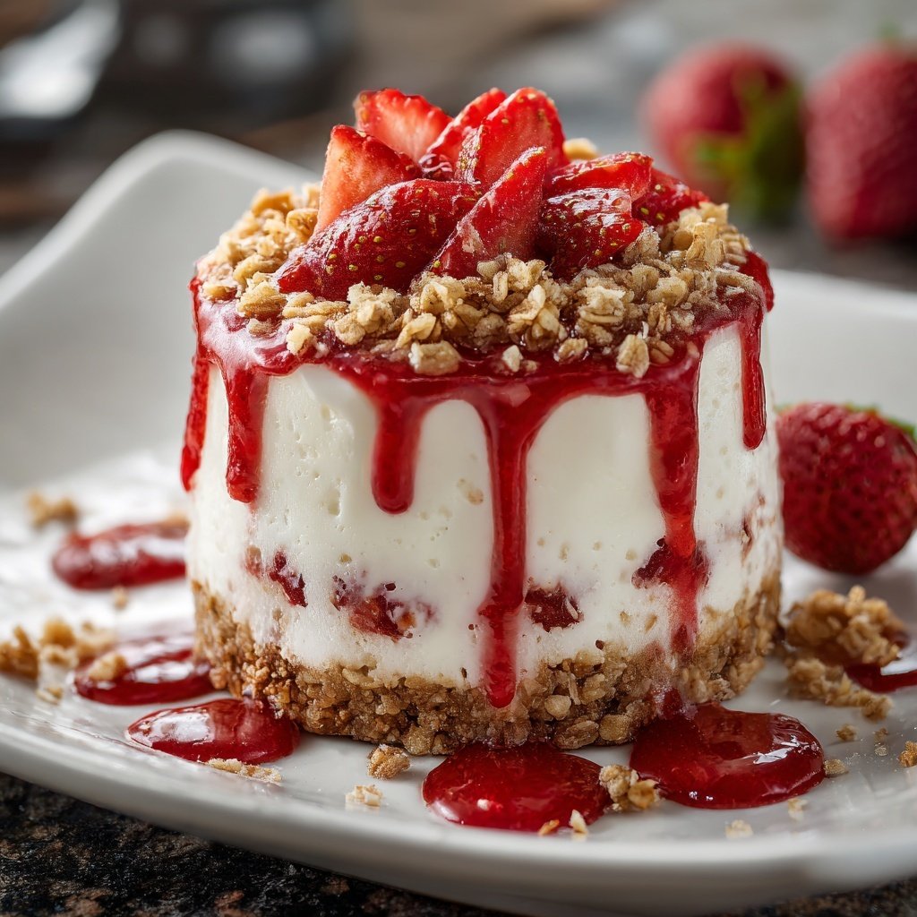 Strawberry Cheesecake Overnight Oats