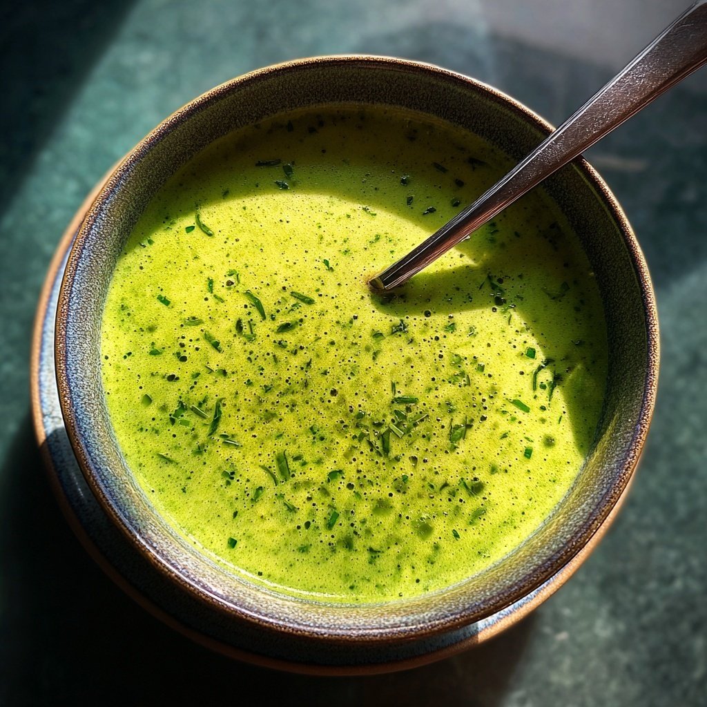 Spring Pea And Spinach Soup