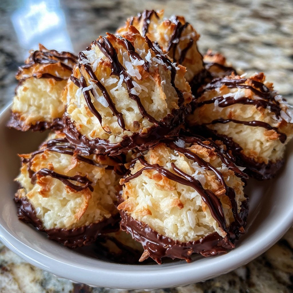 Chocolate Coconut Macaroons