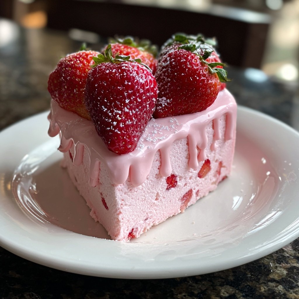 Mini Heart Cake with Strawberry Buttercream
