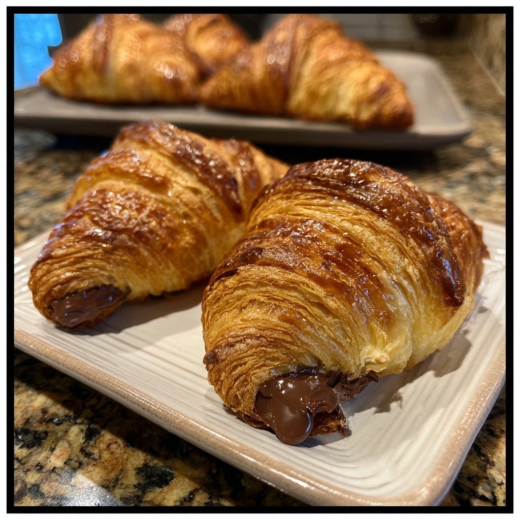 Croissants Filled With Chocolate