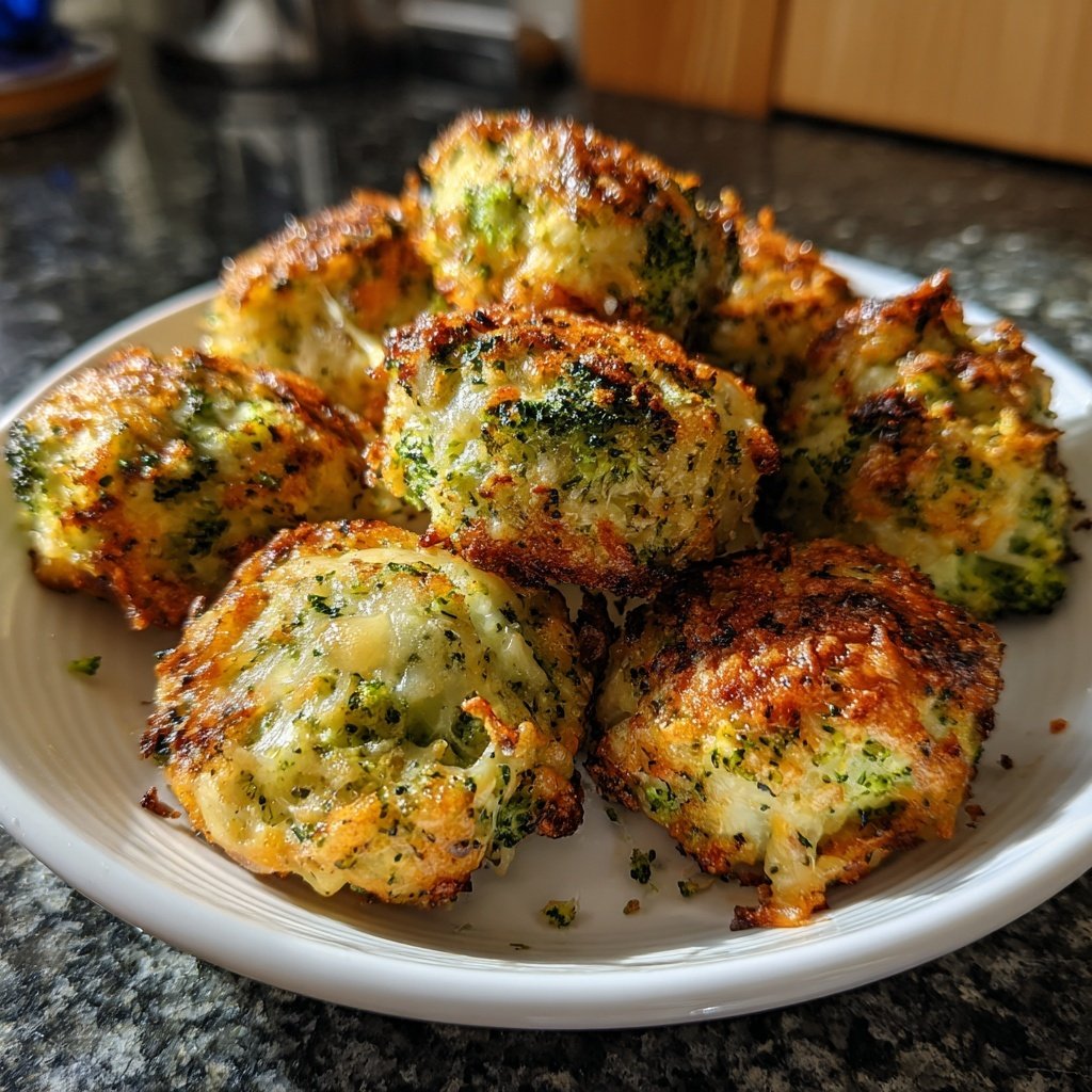 Super Bowl Party Food Cheesy Broccoli Bites
