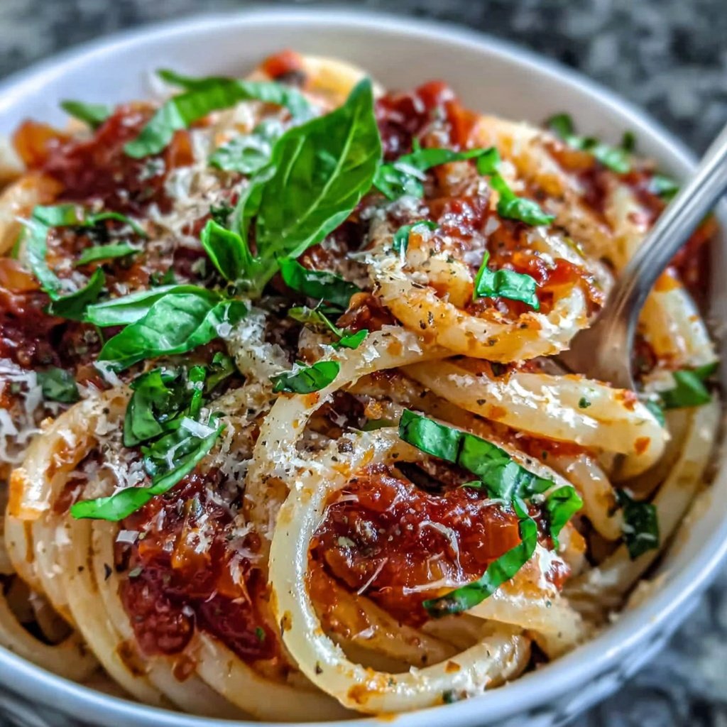 Easy Pasta With Tomato Basil Sauce