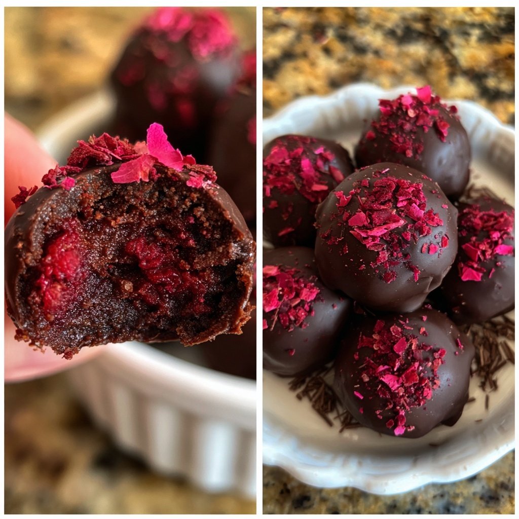 Chocolate Raspberry Truffles
