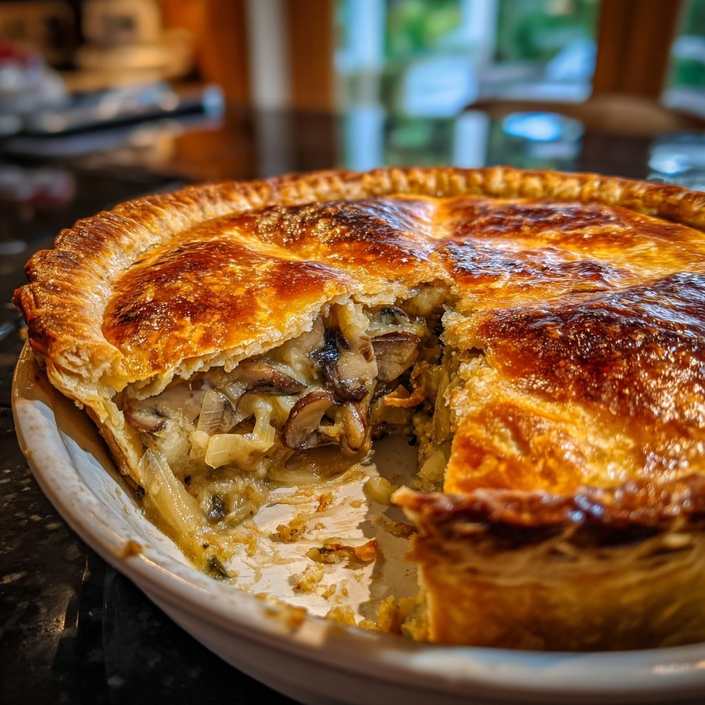 Sunday Mushroom and Leek Pie
