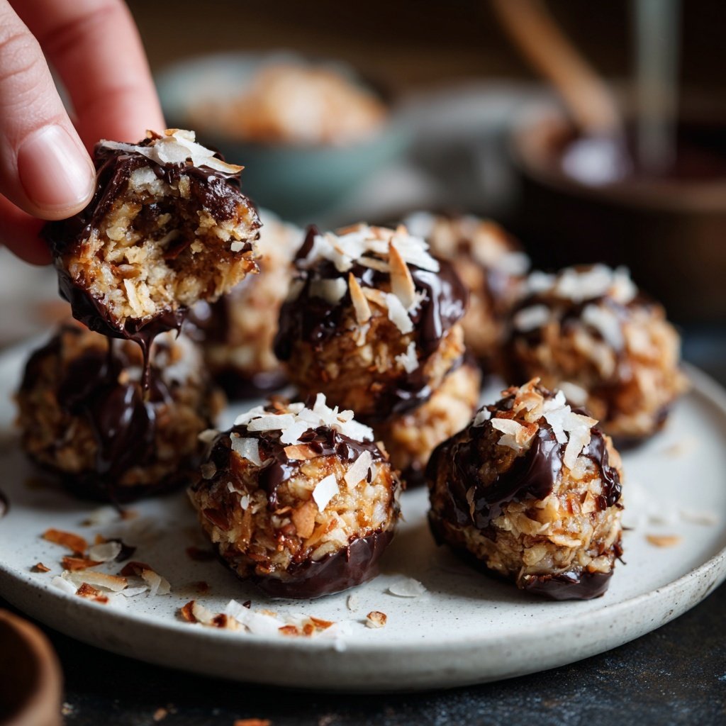 Chocolate Coconut Almond Snack Bites
