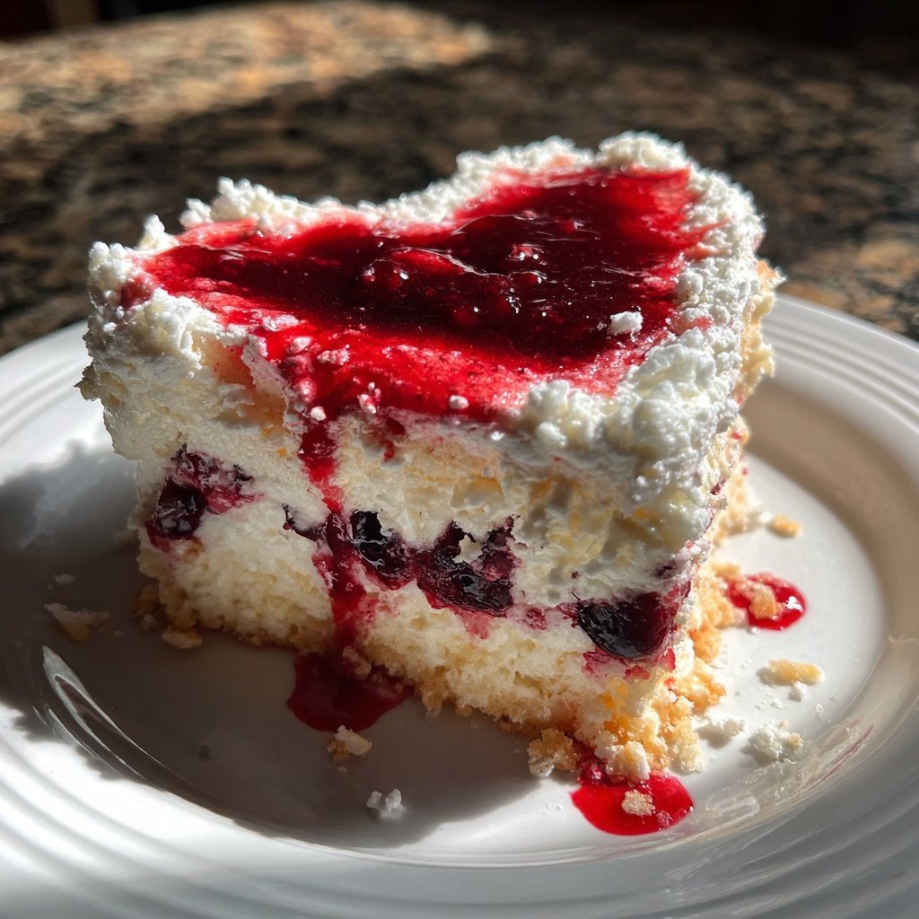 Mini Heart Cake with Coconut Berry Cream