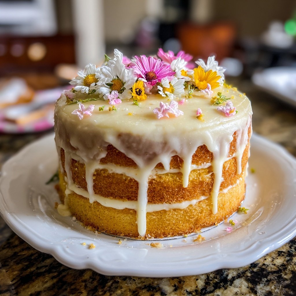 Moist Spring Vanilla Layer Cake